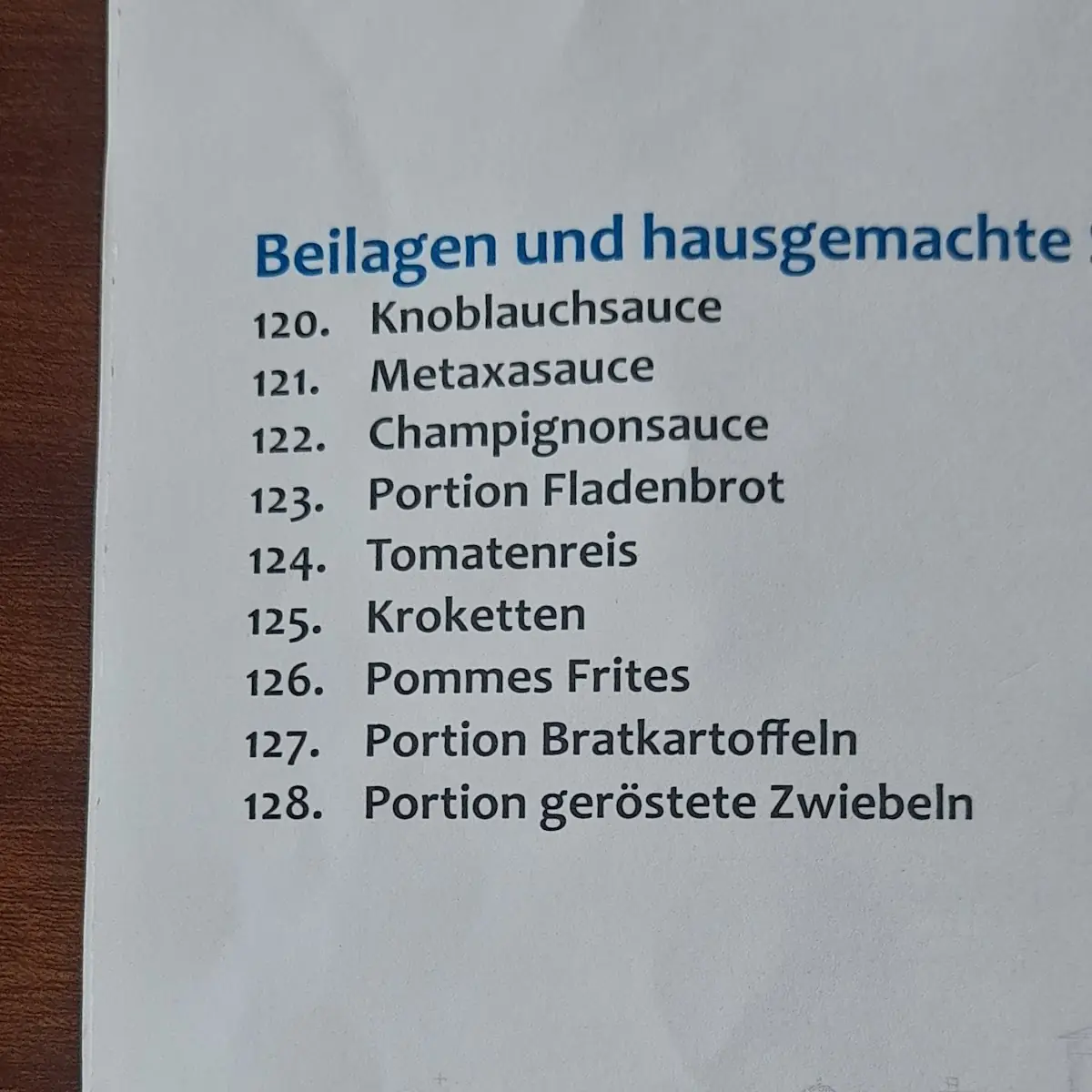 Speisekarte photo 6