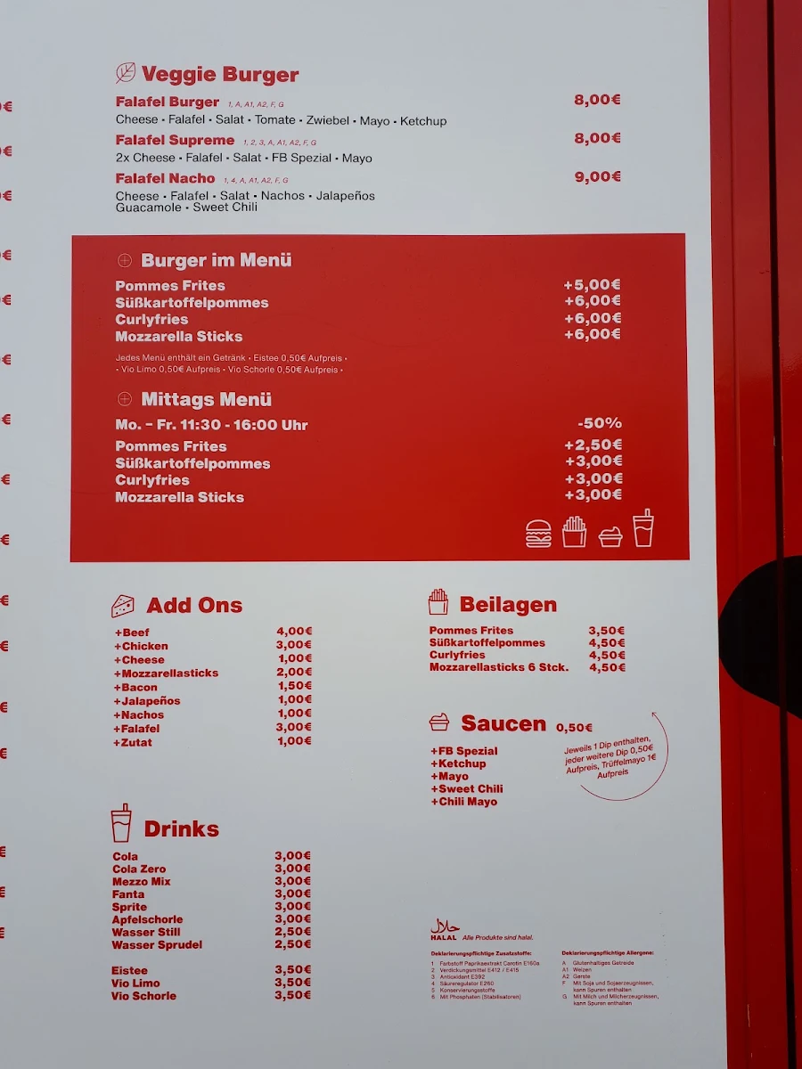 Speisekarte, FOOD BROTHER