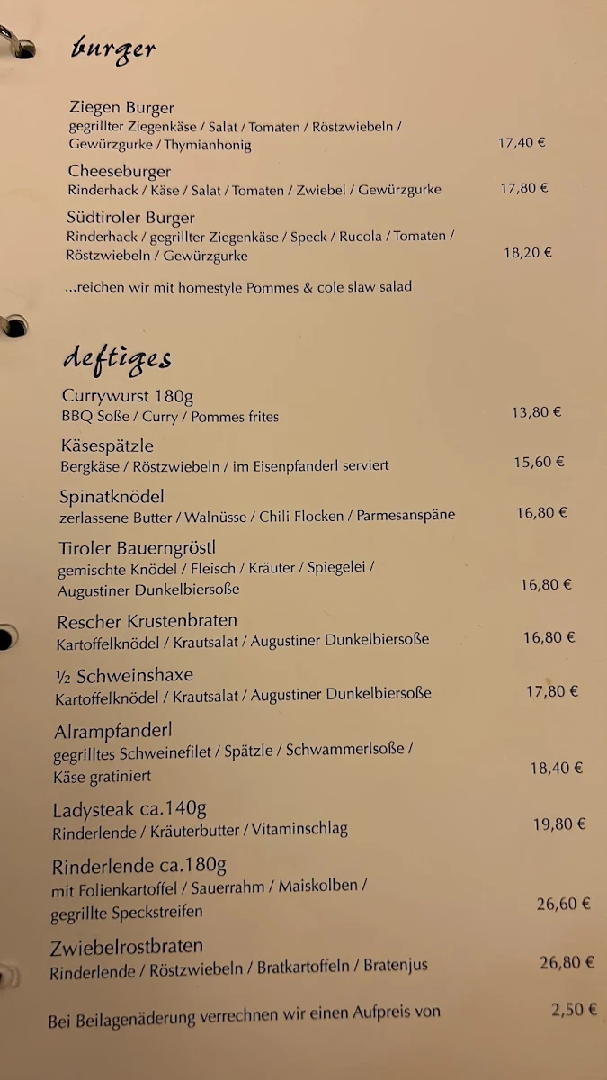 Speisekarte photo 9