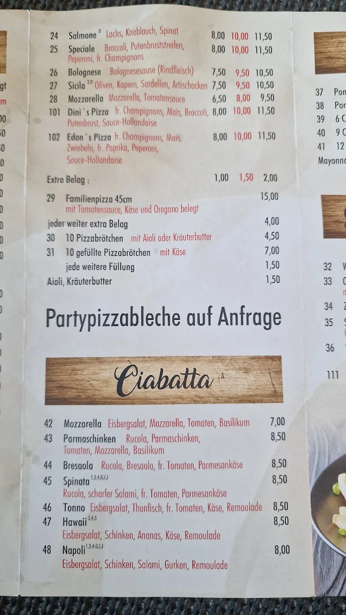 Speisekarte photo 2