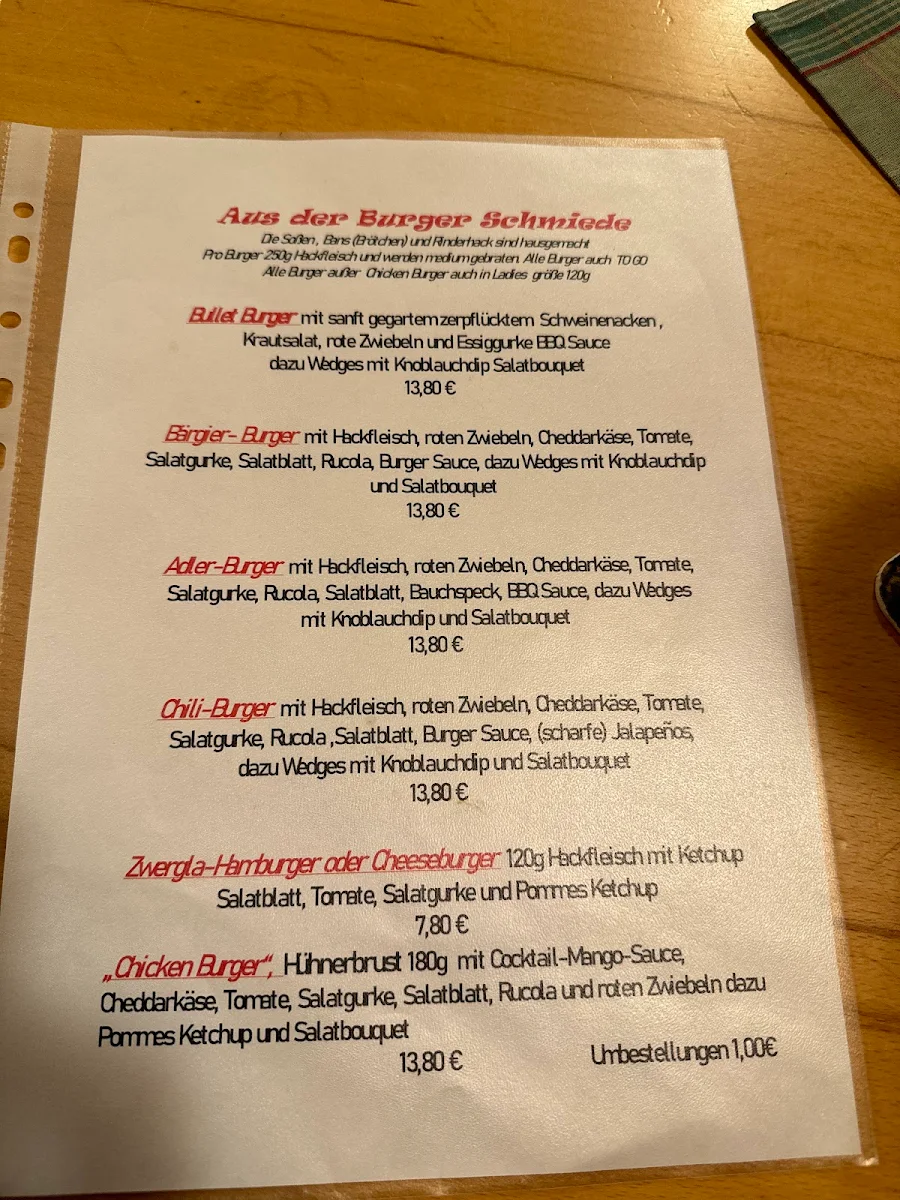 Speisekarte photo 2