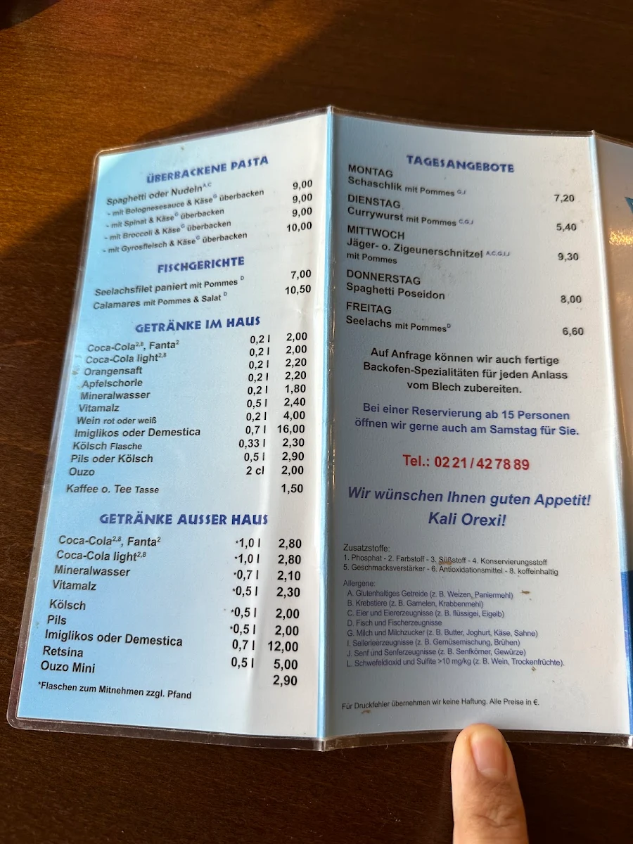 Speisekarte photo 1