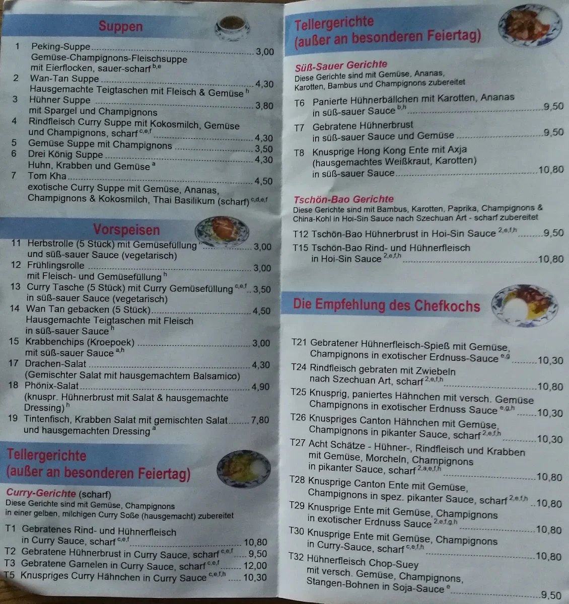 Speisekarte photo 2