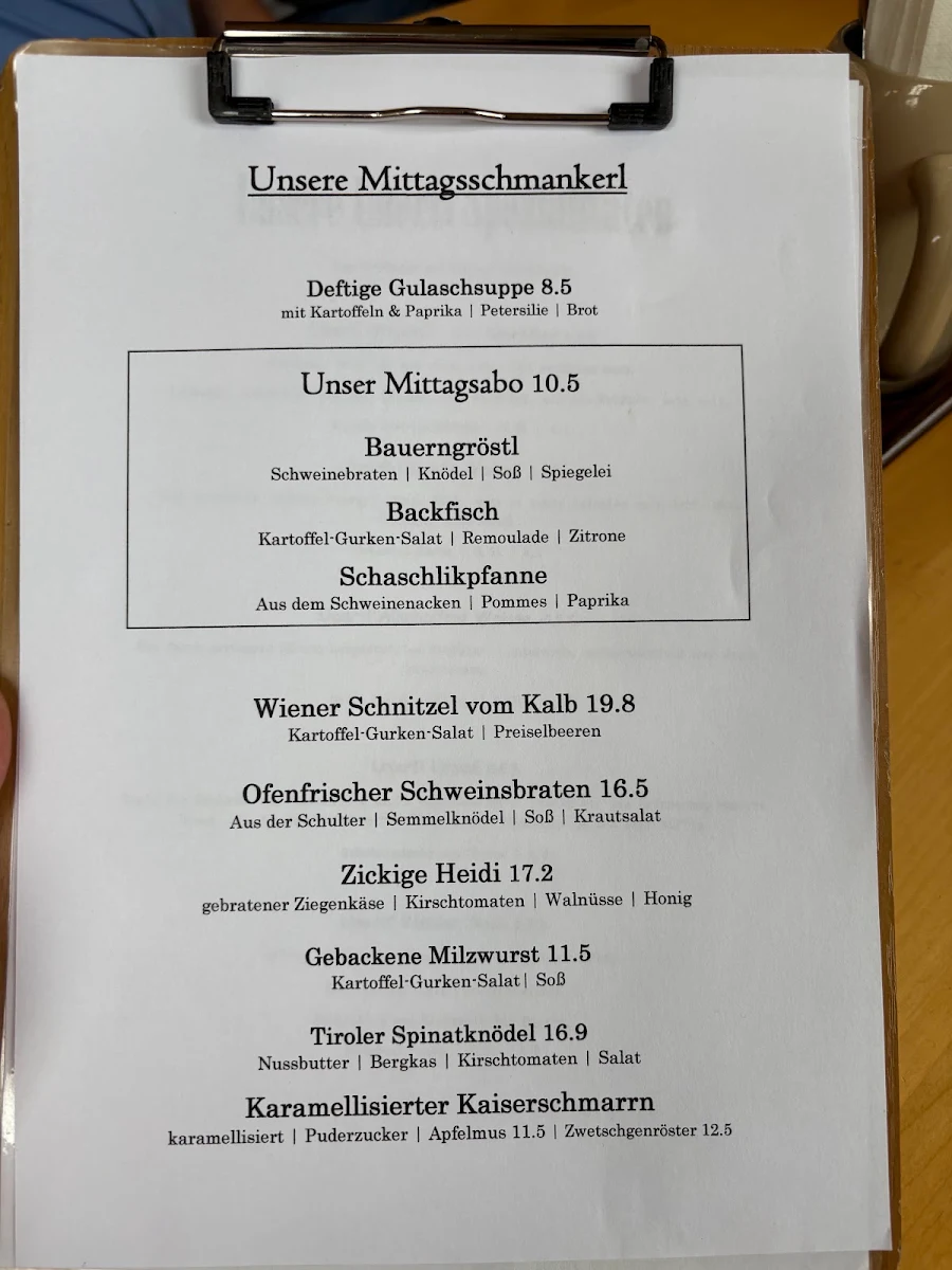 Speisekarte photo 1