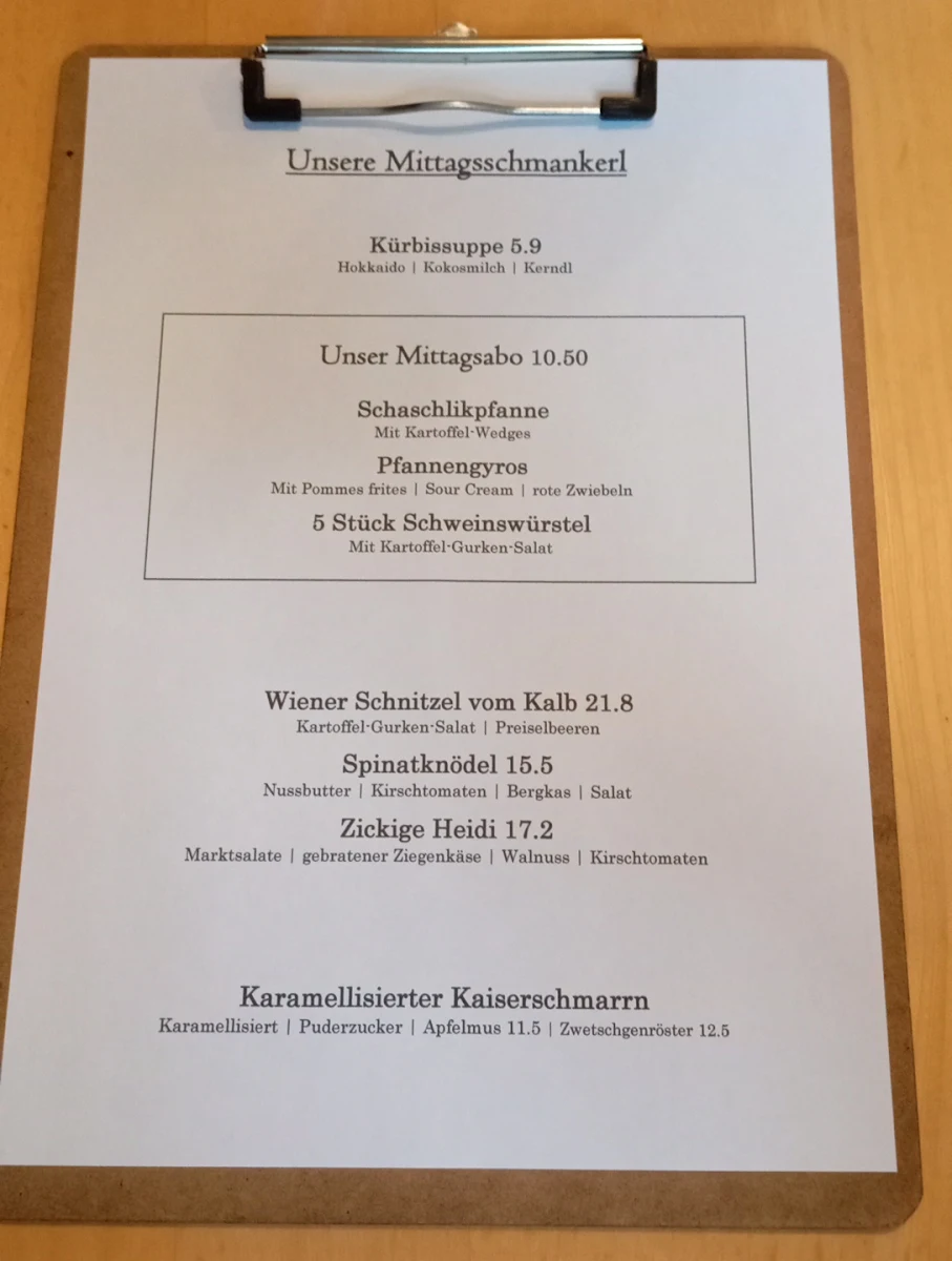 Speisekarte photo 5
