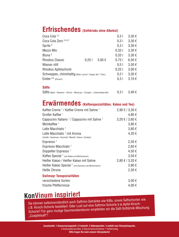 Speisekarte photo 5