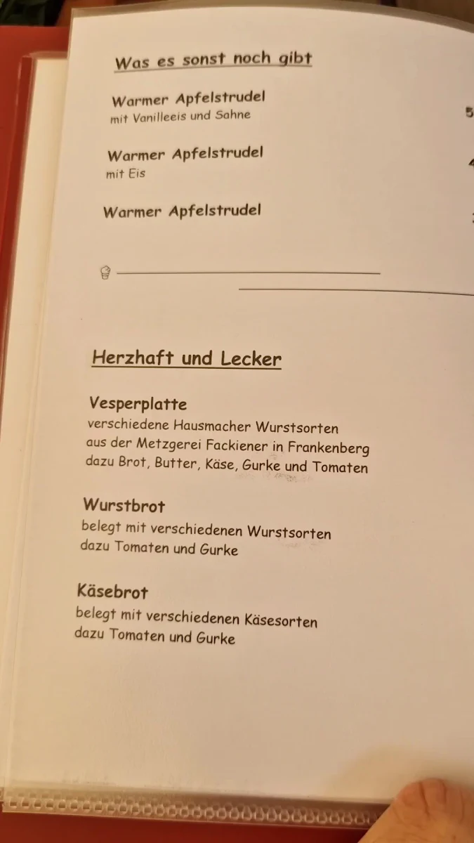 Speisekarte photo 2