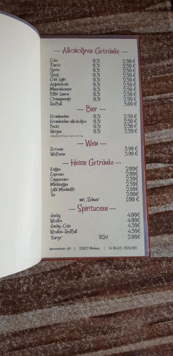 Speisekarte photo 3