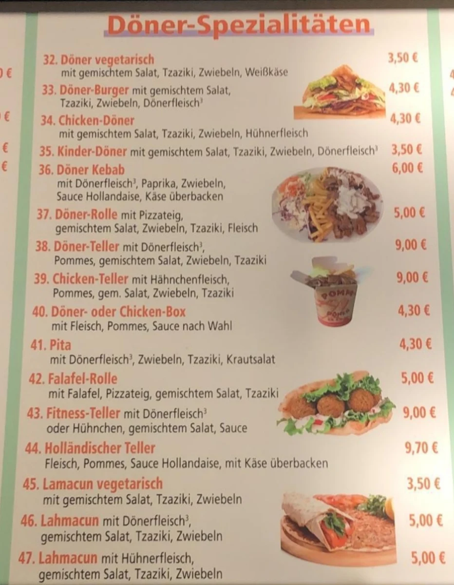Speisekarte photo 3