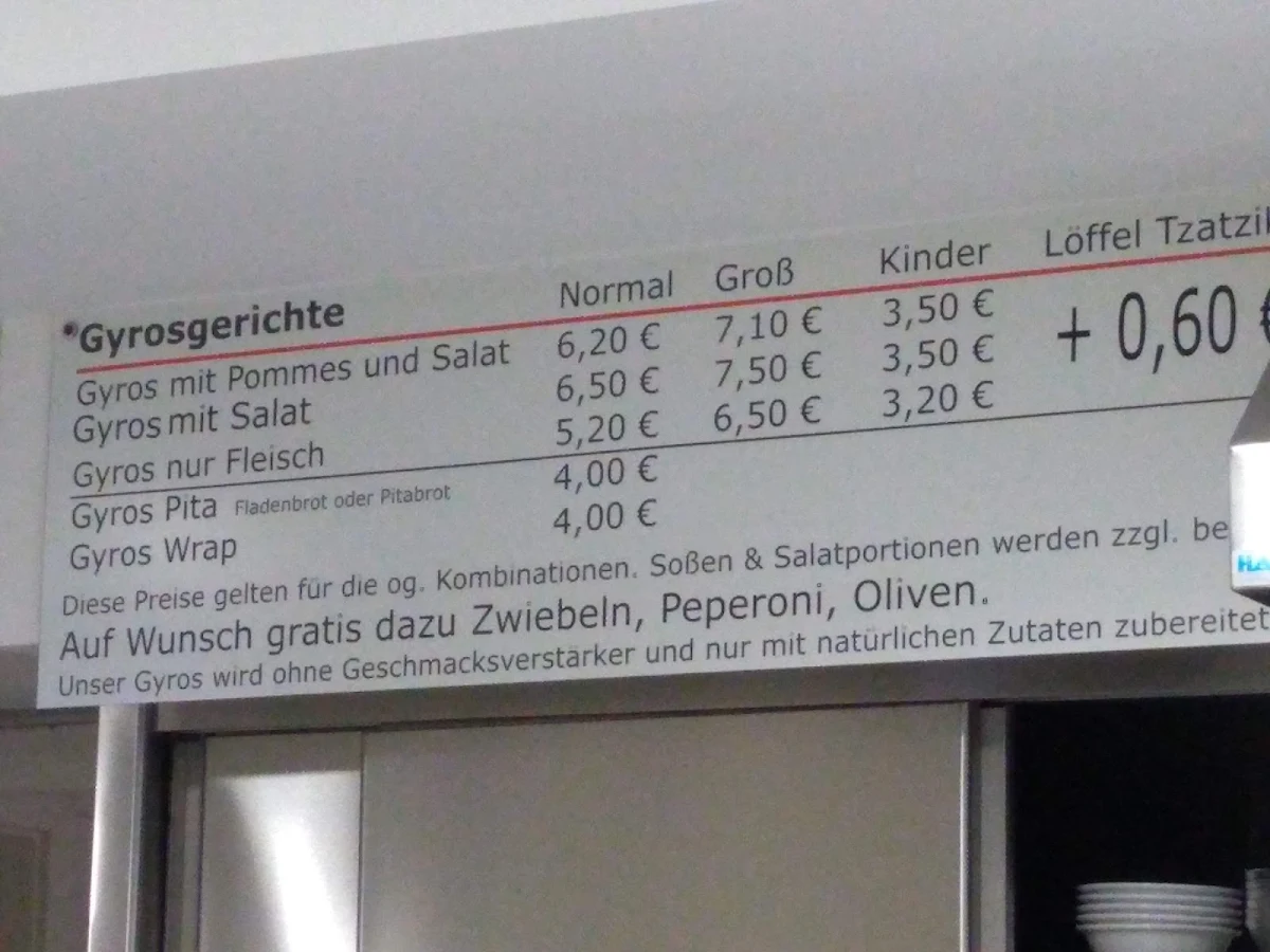 Speisekarte photo 4