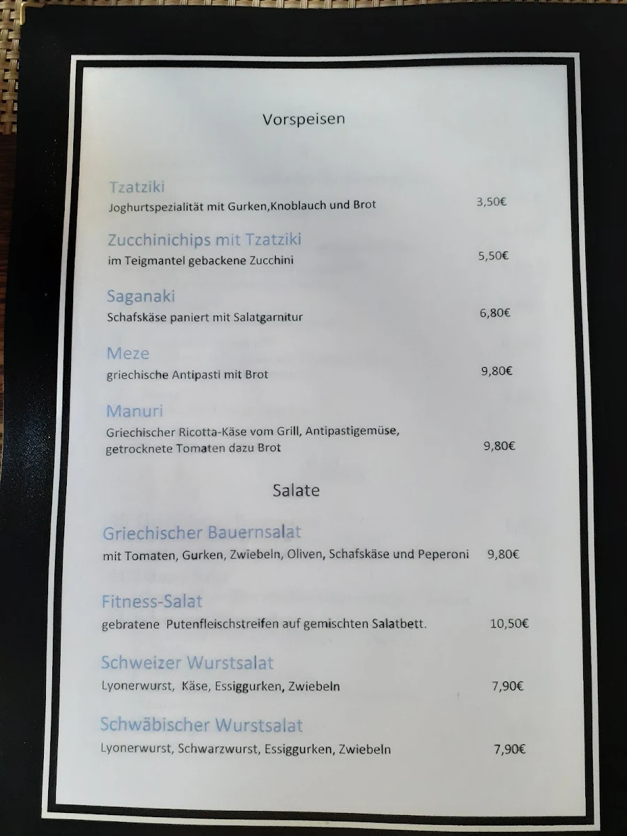 Speisekarte photo 1