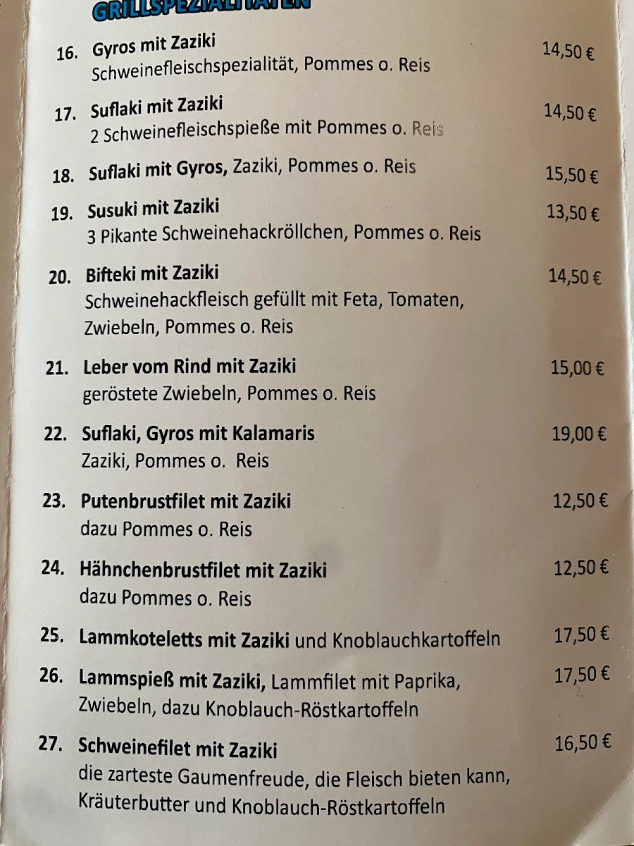 Speisekarte photo 2