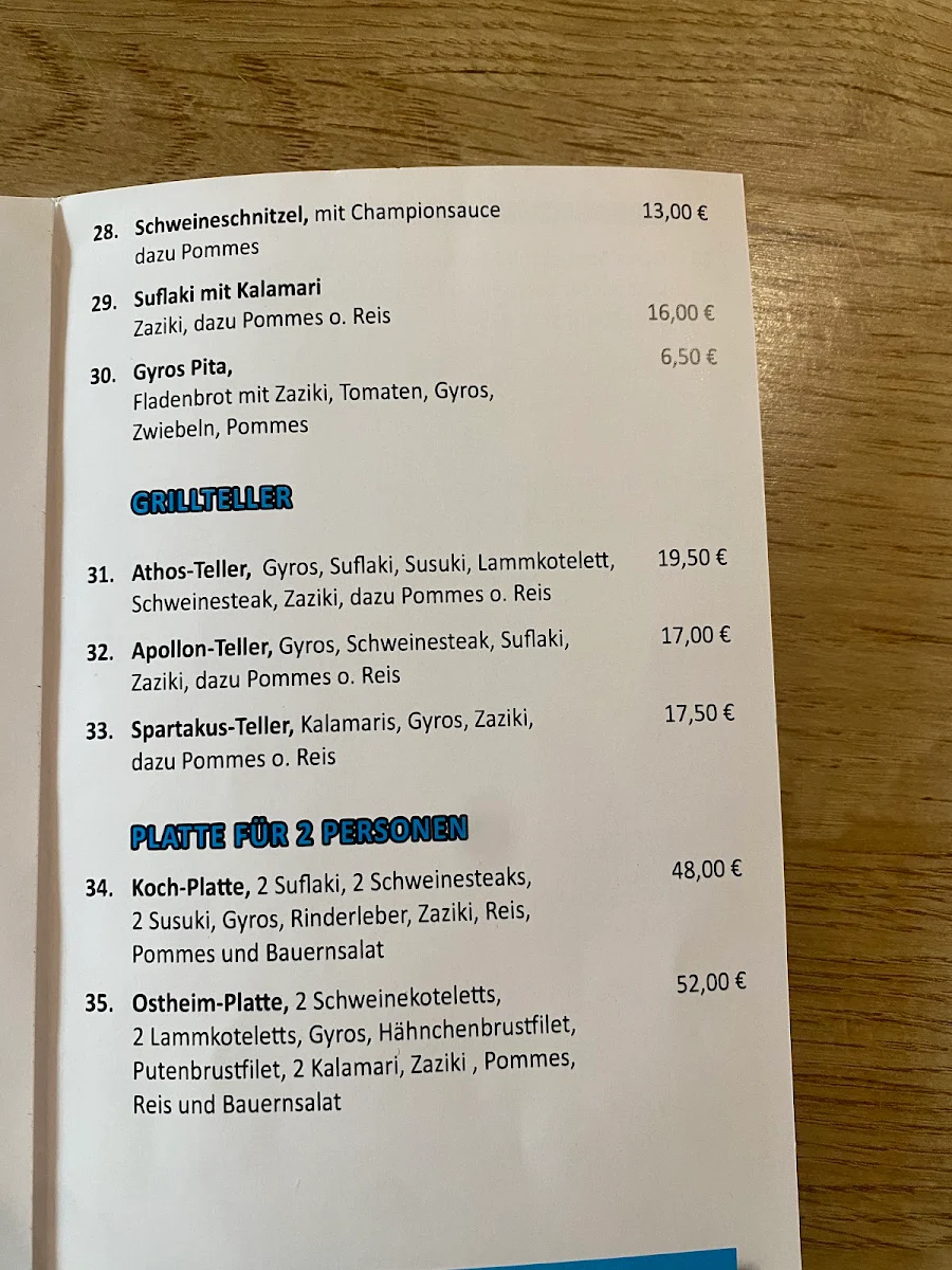 Speisekarte photo 3
