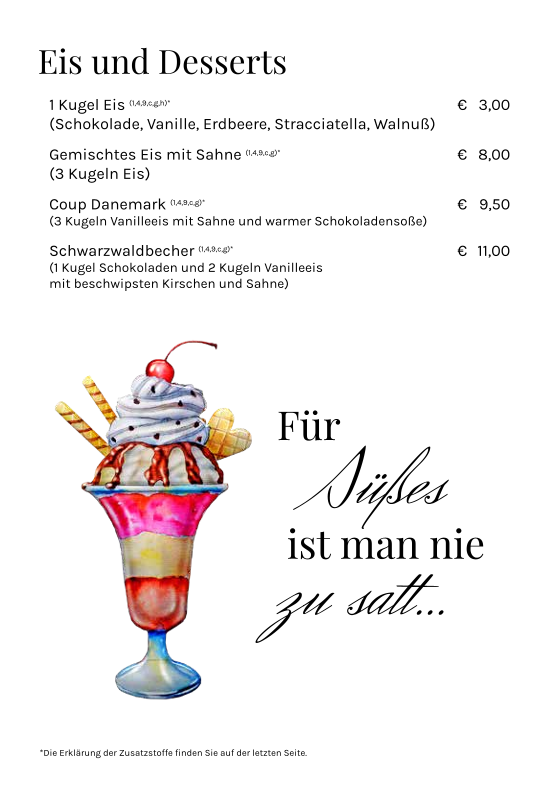 Speisekarte photo 3