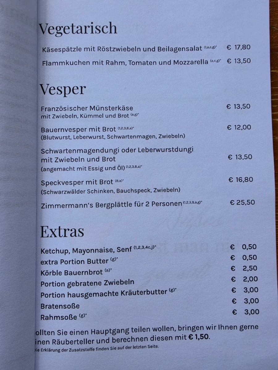 Speisekarte photo 6