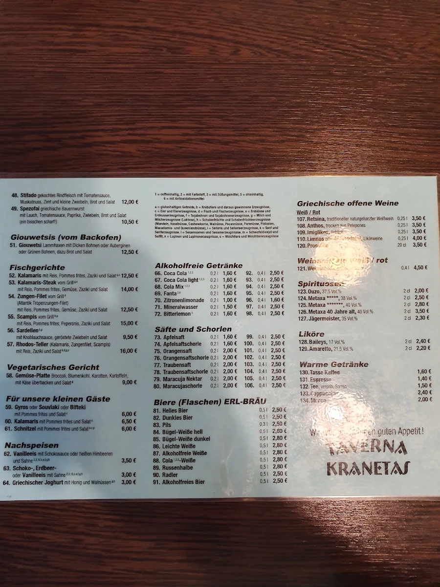 Speisekarte photo 1