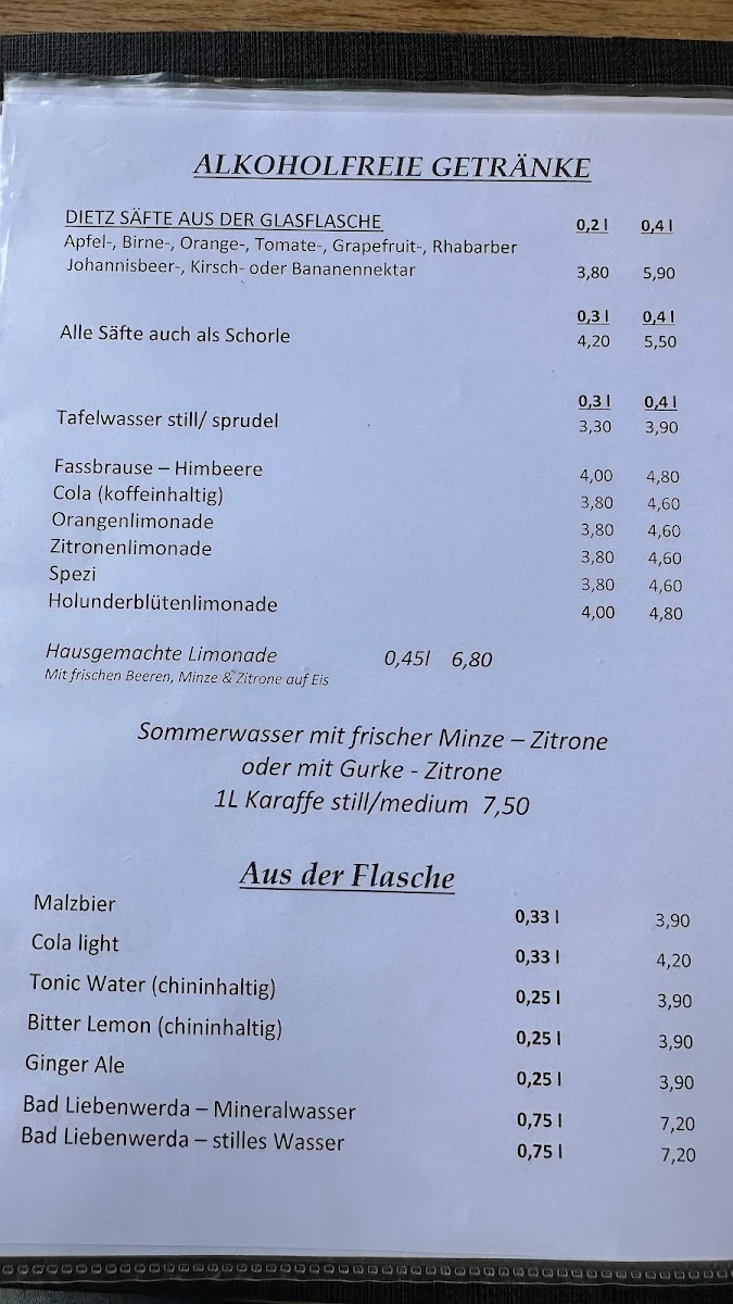 Speisekarte photo 1