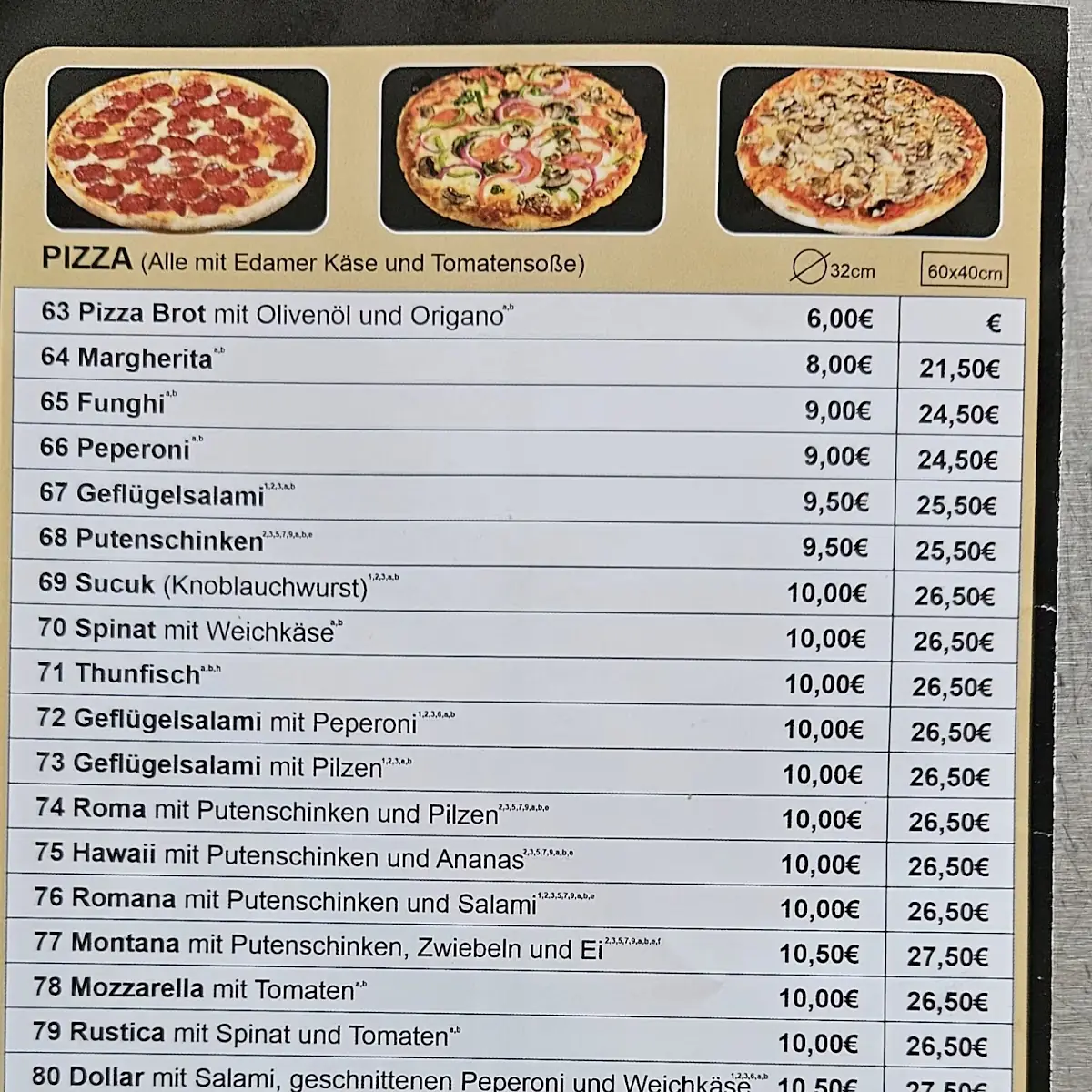 Speisekarte photo 1