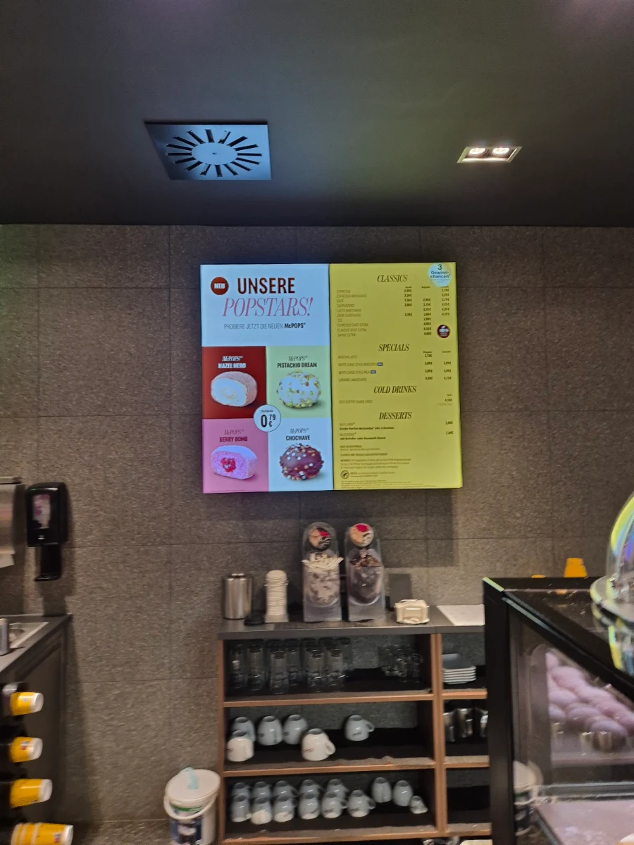 Speisekarte, McDonald's