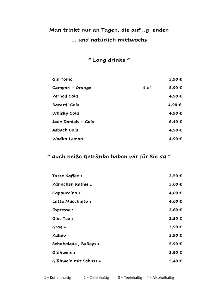 Speisekarte photo 2