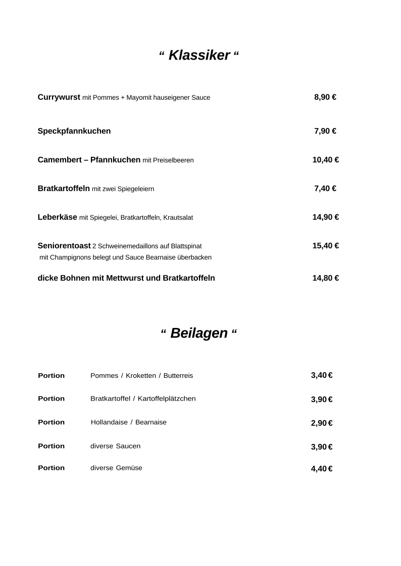 Speisekarte photo 6