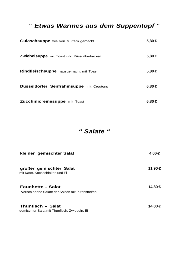 Speisekarte photo 8