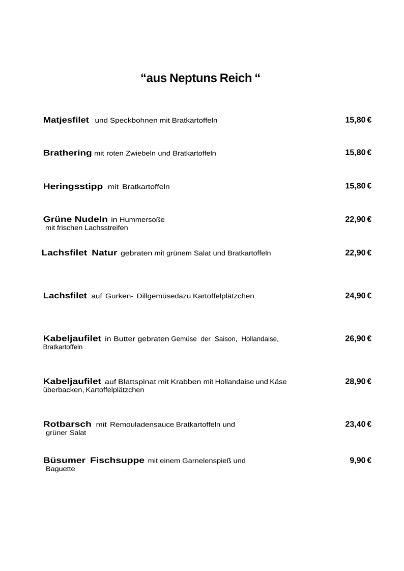Speisekarte photo 9
