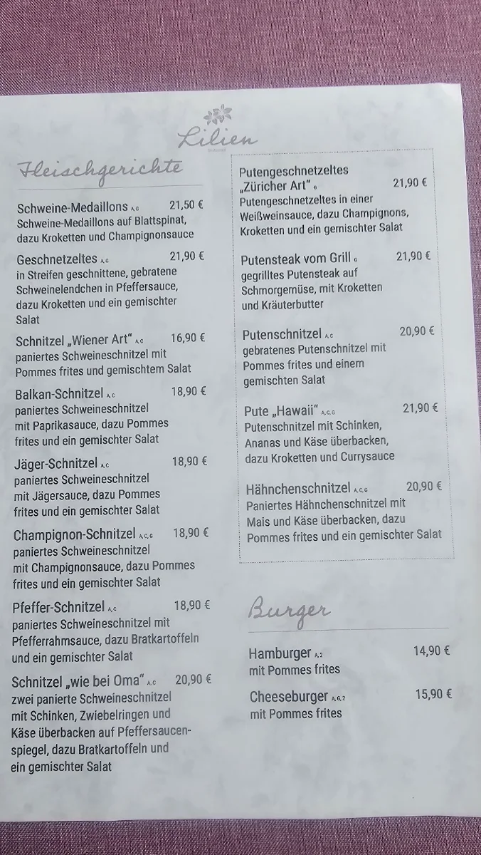 Speisekarte photo 1