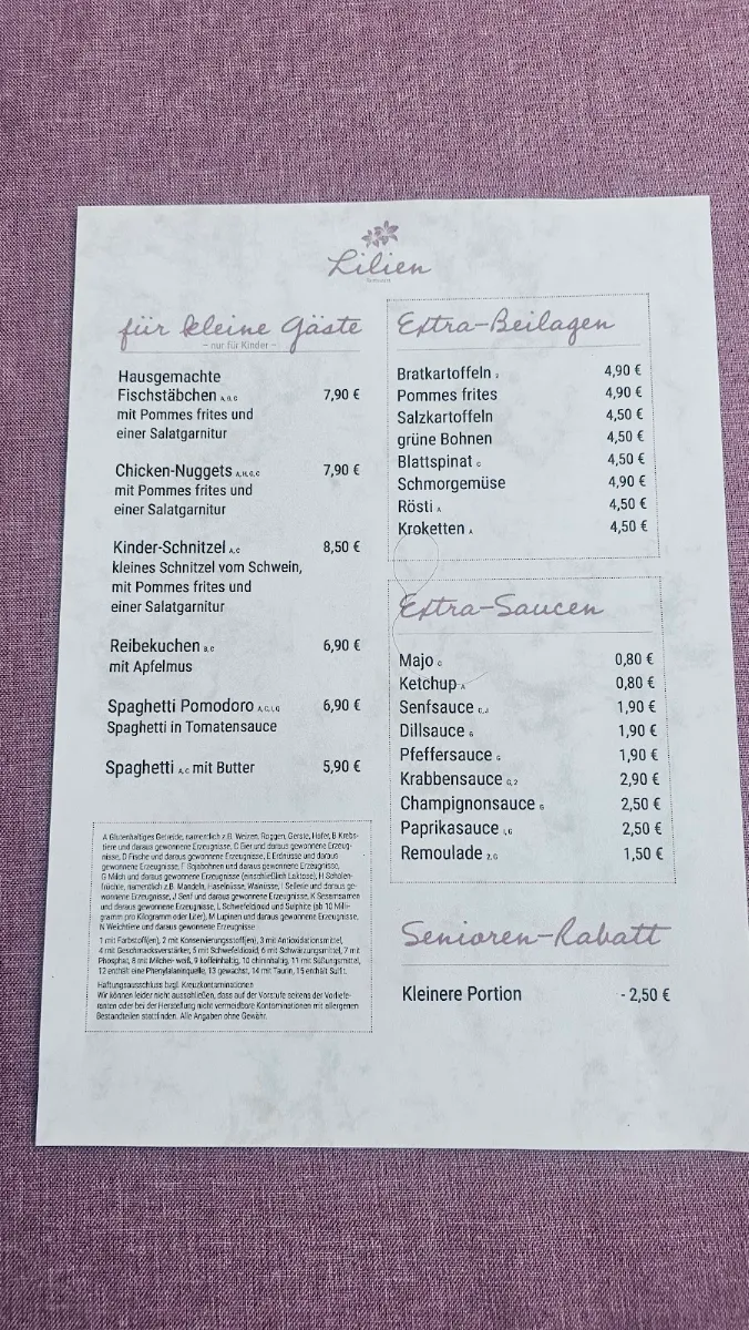 Speisekarte photo 2