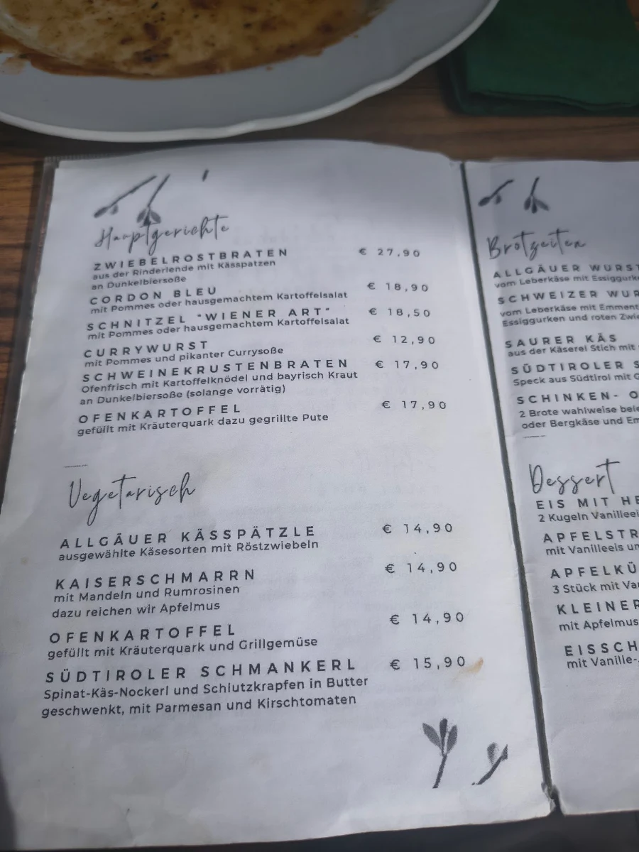 Speisekarte photo 2