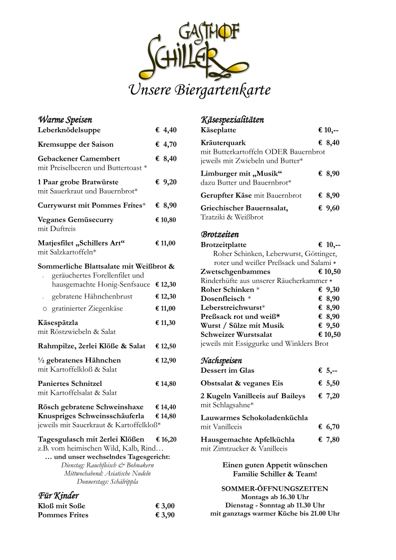 Speisekarte photo 1