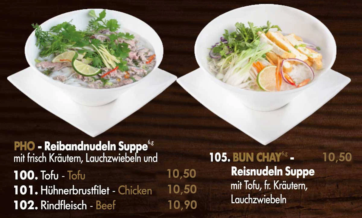 Speisekarte, Restaurant Vietnam Gourmet