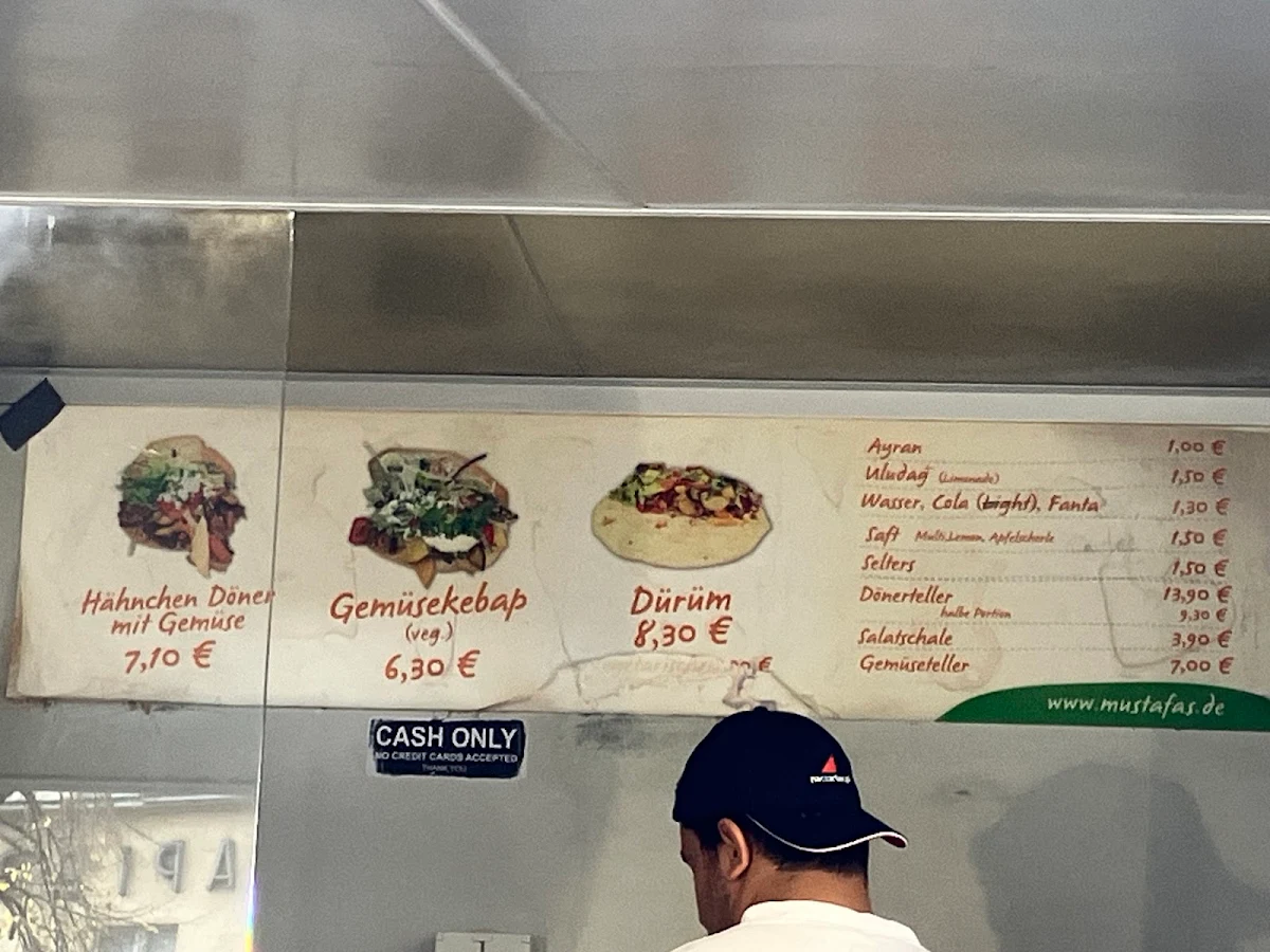 Speisekarte, Mustafa's Gemüse Kebap