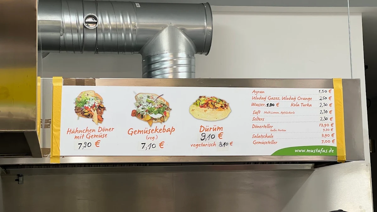 Speisekarte, Mustafa's Gemüse Kebap