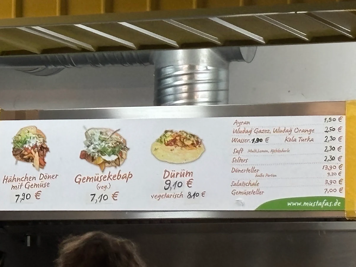 Speisekarte, Mustafa's Gemüse Kebap