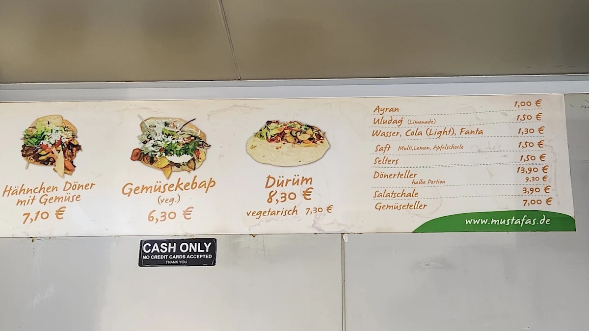 Speisekarte, Mustafa's Gemüse Kebap