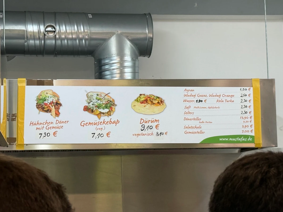 Speisekarte, Mustafa's Gemüse Kebap