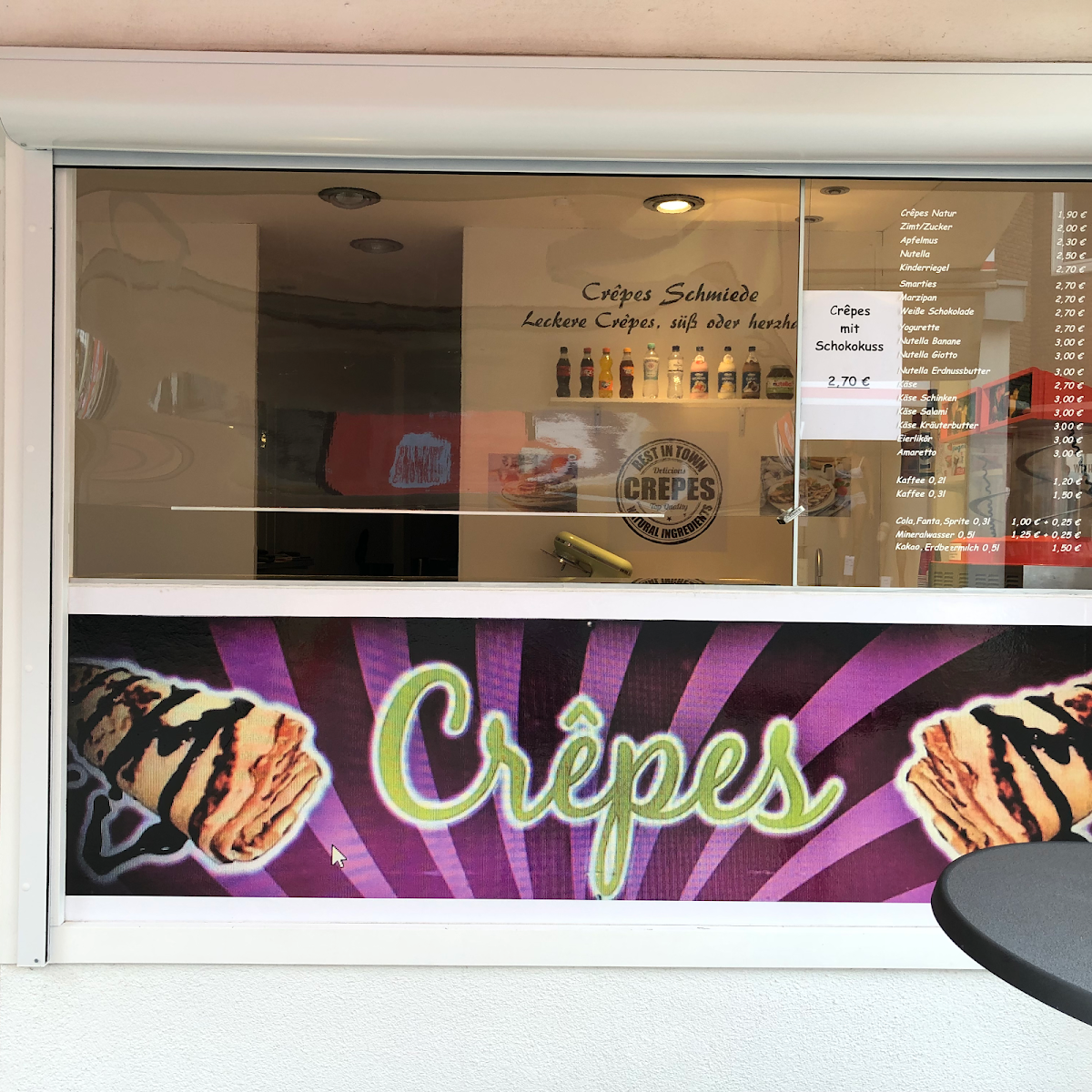 Speisekarte, Crêpes Schmiede