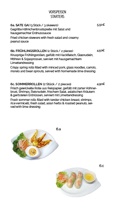 Speisekarte, Phuong Dong