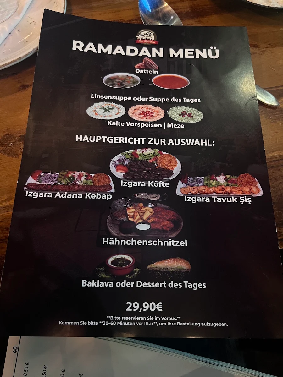 Speisekarte, The MyMoon Restaurant & Lounge