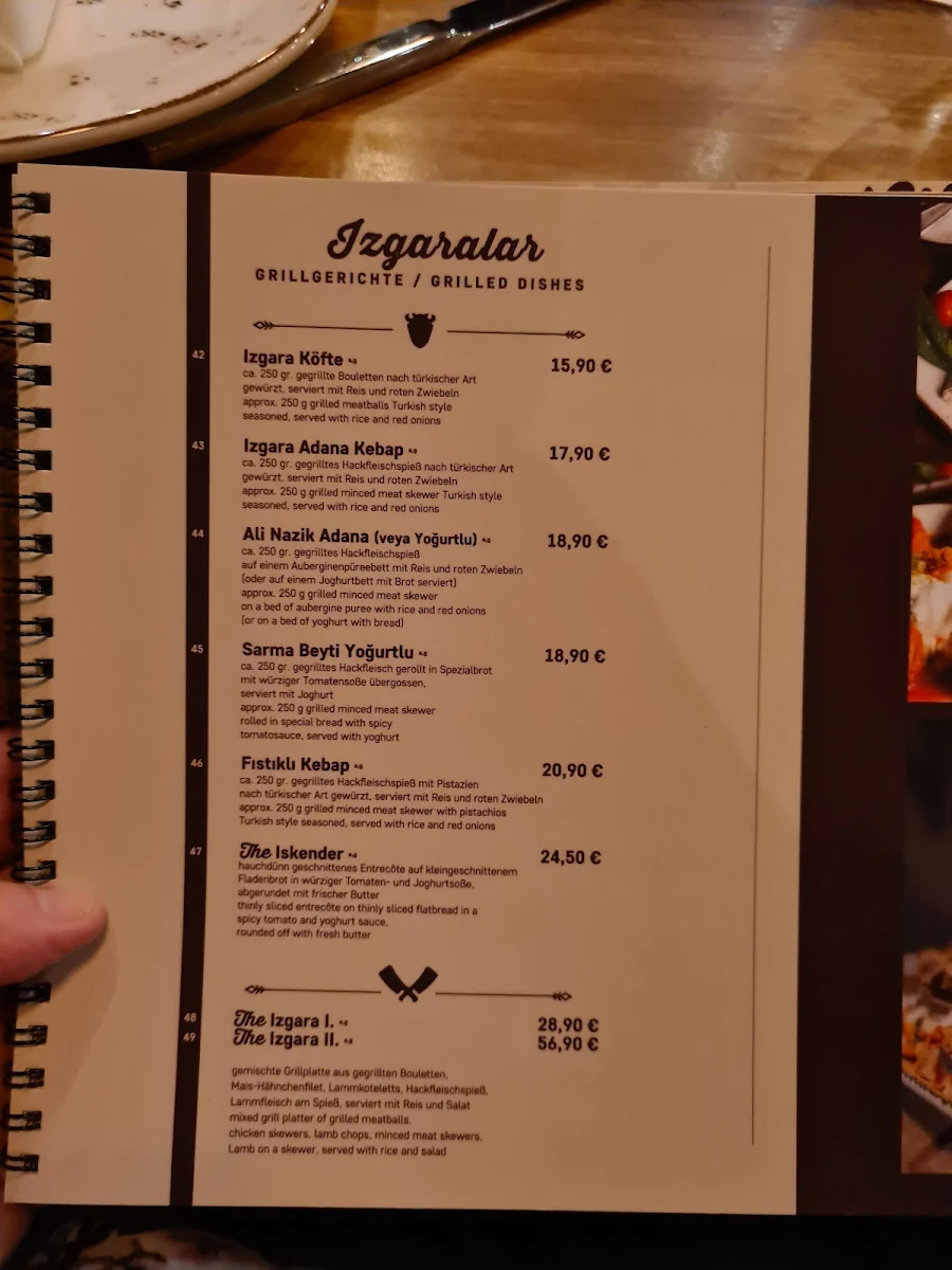 Speisekarte, The MyMoon Restaurant & Lounge
