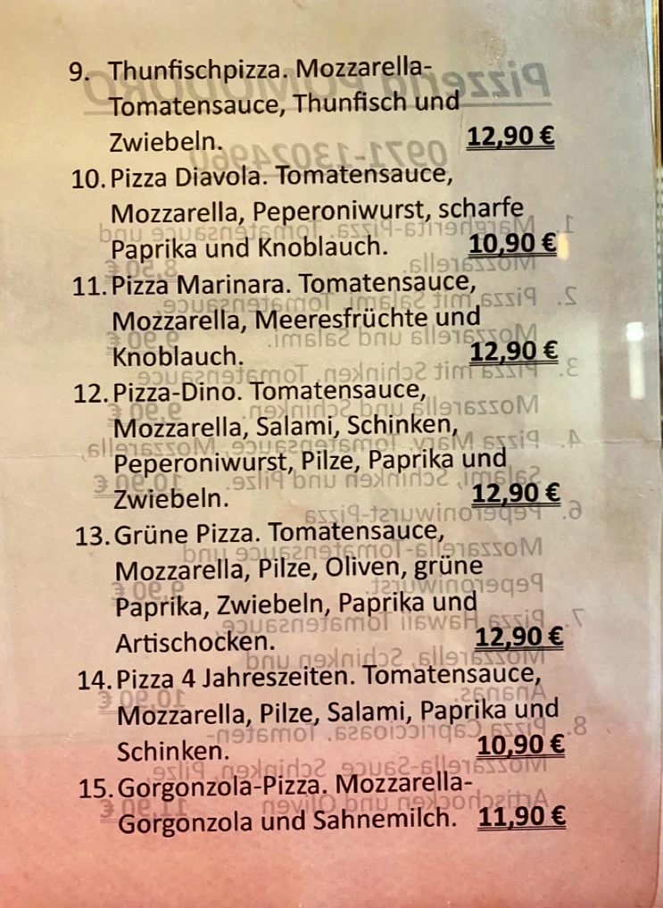 Speisekarte photo 2
