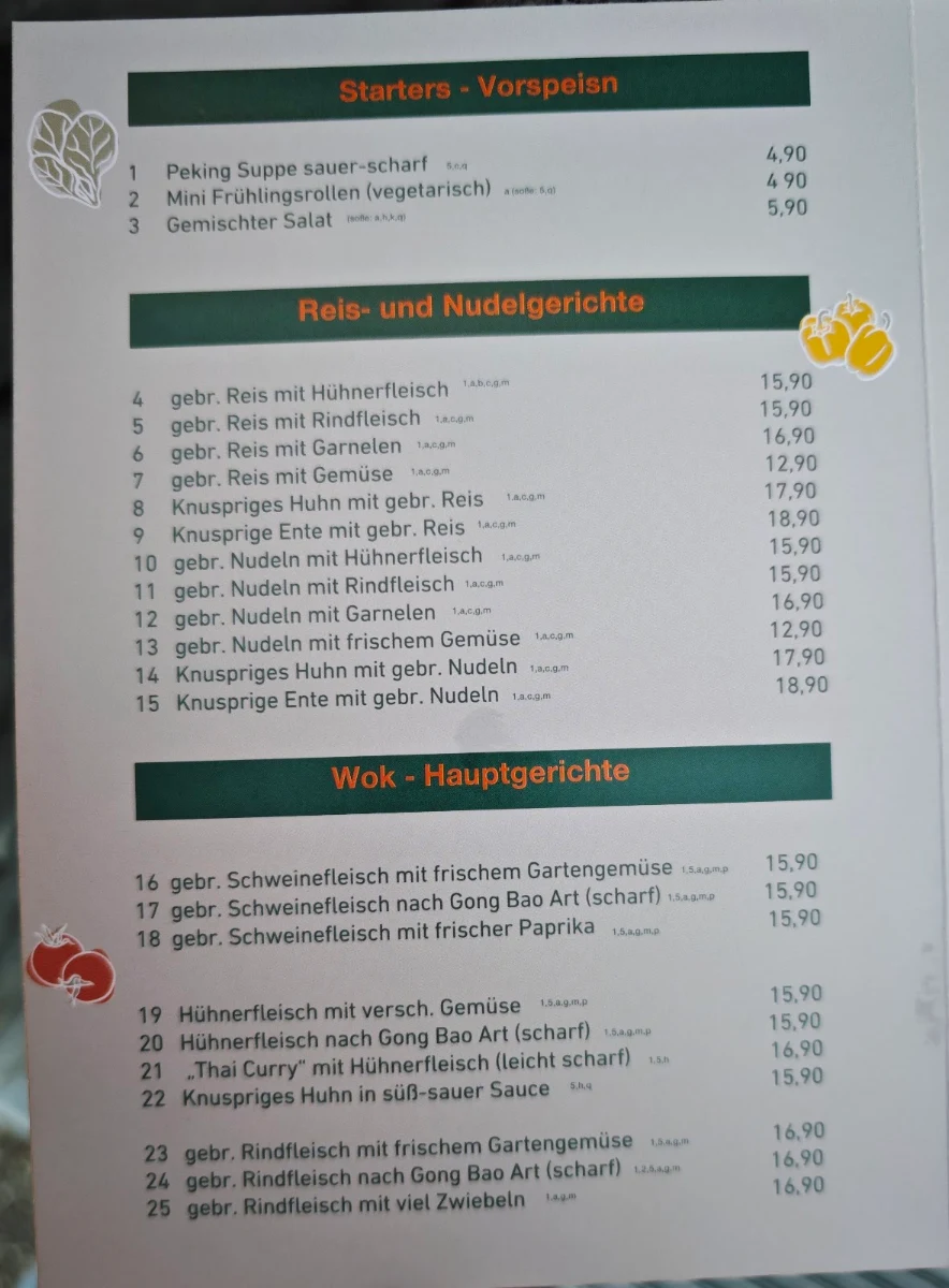 Speisekarte photo 2