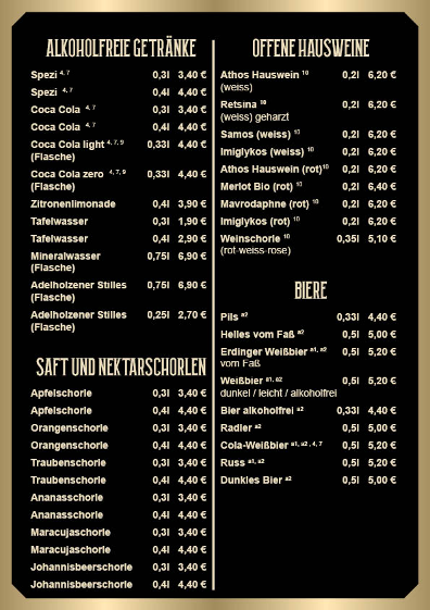 Speisekarte photo 1