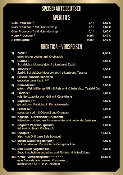 Speisekarte photo 8