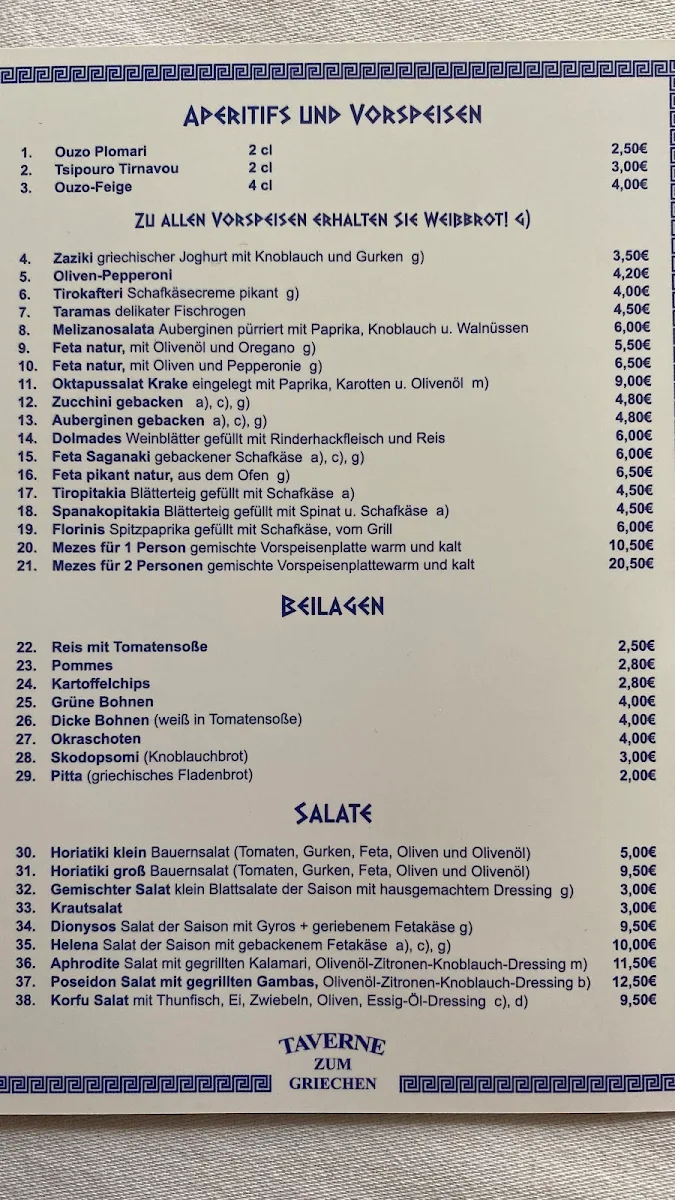 Speisekarte photo 1