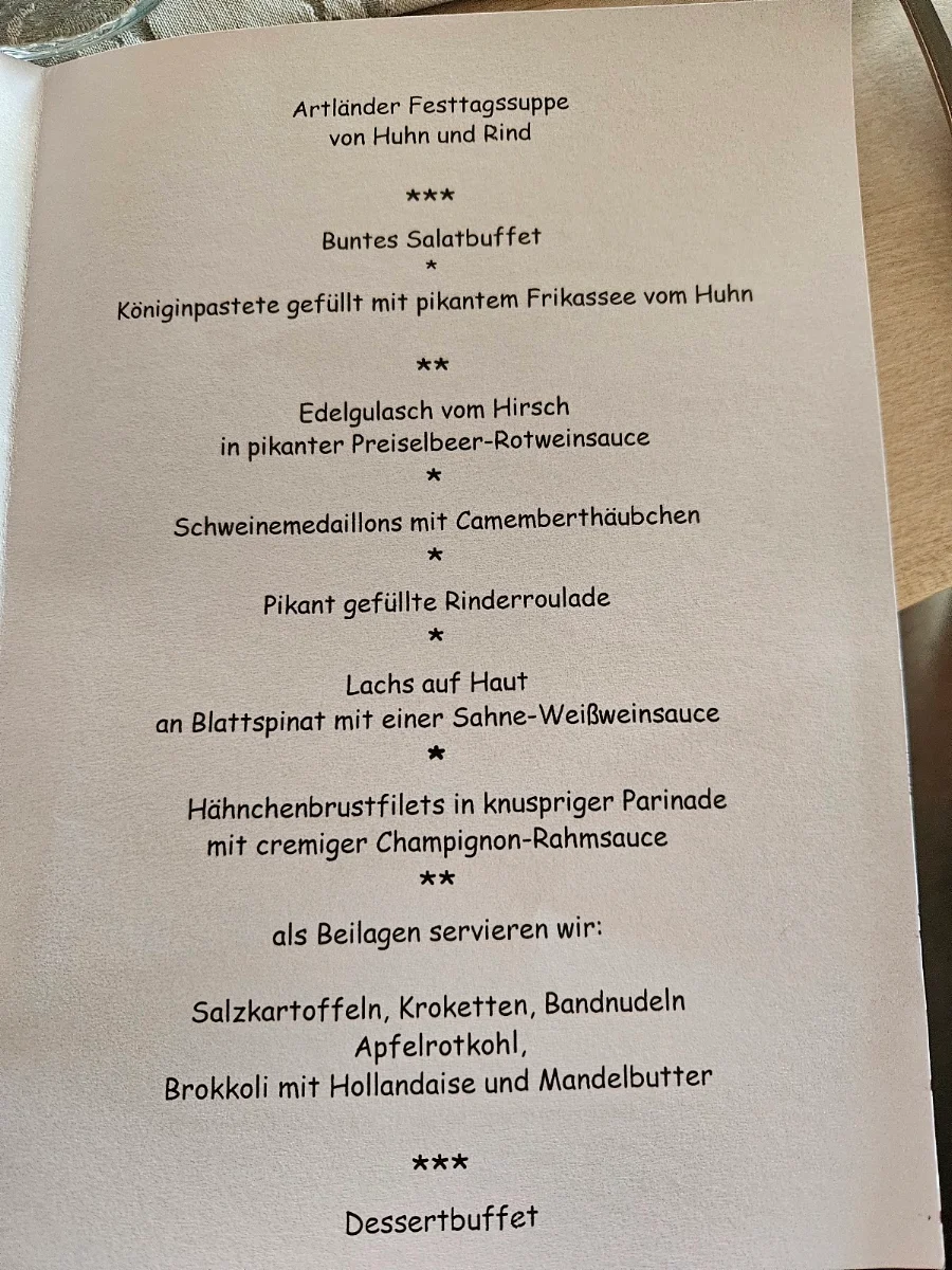 Speisekarte photo 1