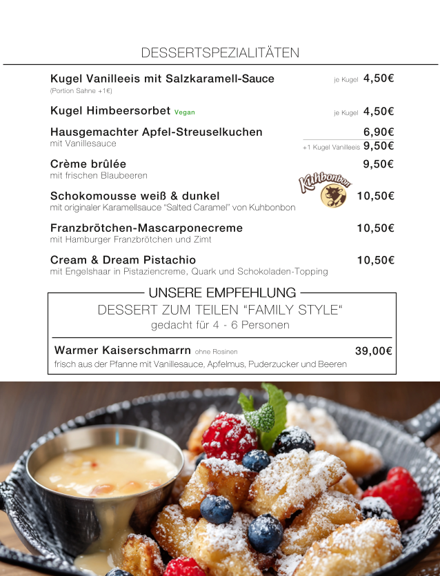 Speisekarte photo 1