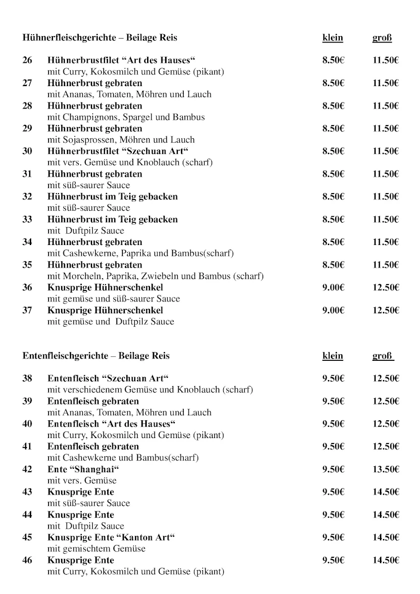 Speisekarte photo 3