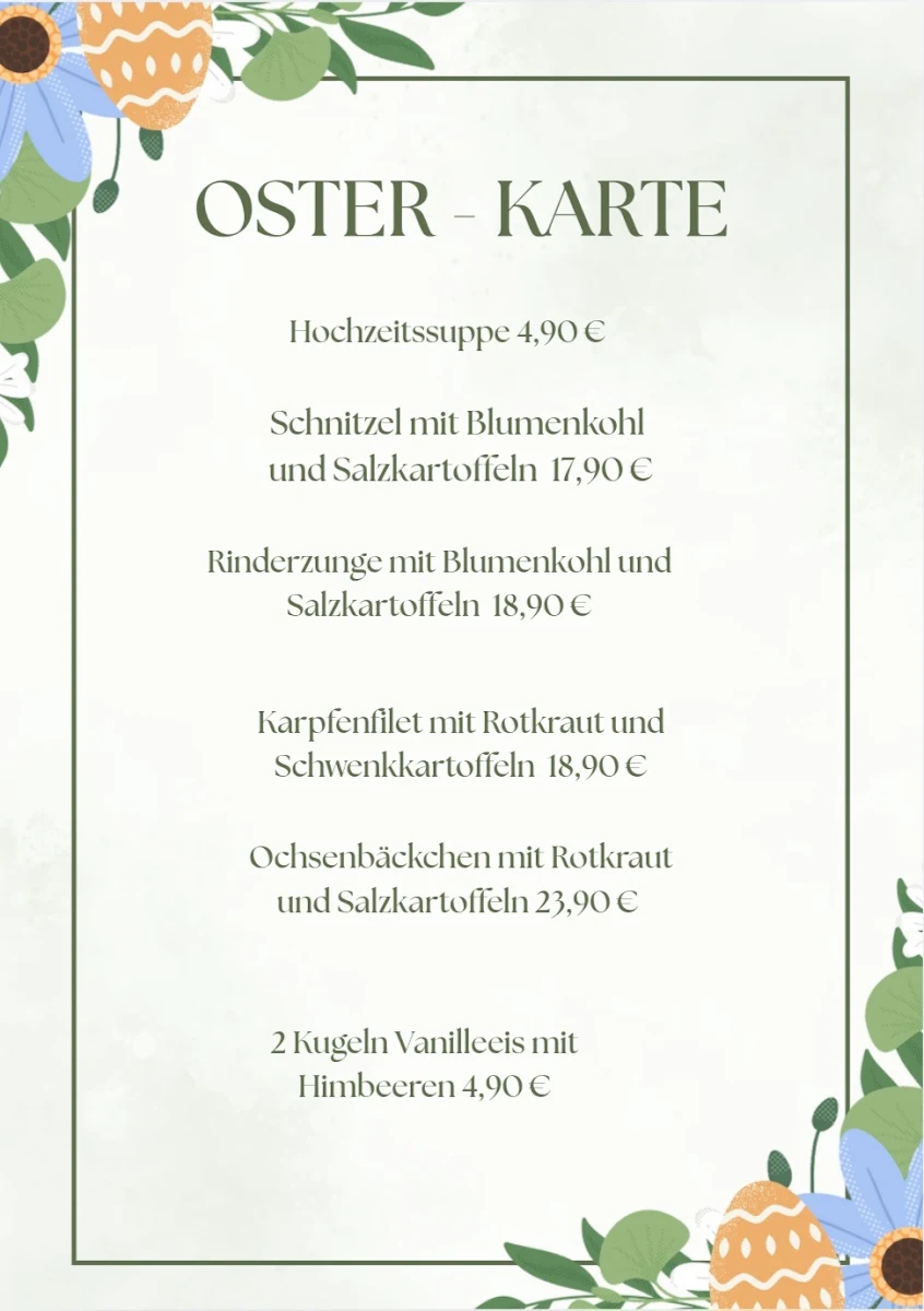 Speisekarte photo 1
